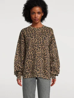 Miles Sweatshirt In Leopard Print