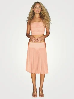 Milky Sheer Midi Skirt