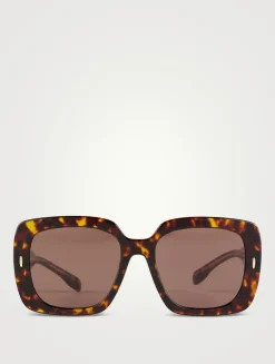 Miller Oversized Square Sunglasses