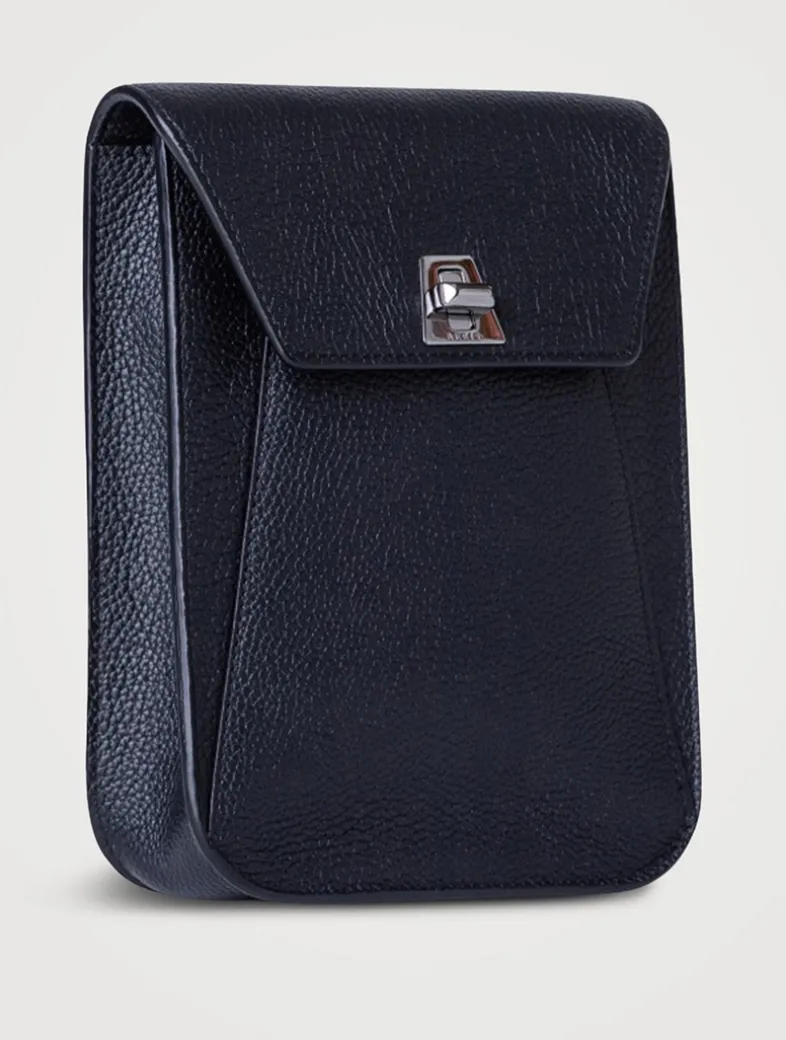 Mini Anouk Leather Messenger Bag