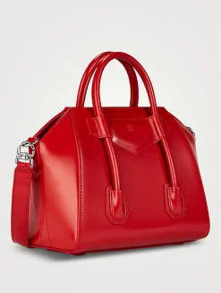 Mini Antigona Lock Leather Bag