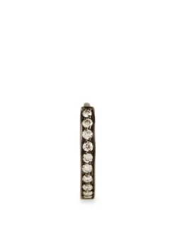 Mini Berbère 18K Gold Half Huggie Earring With Diamonds