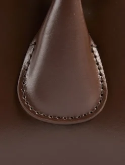 Mini Boat East-West Leather Satchel