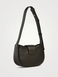 Mini Double Gancini Leather Shoulder Bag