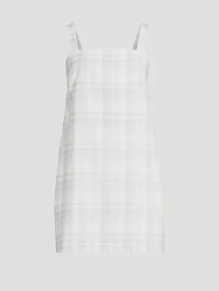 Mini Dress In Plaid Print