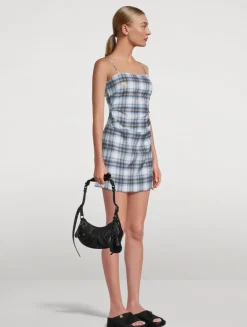 Mini Dress In Plaid Print