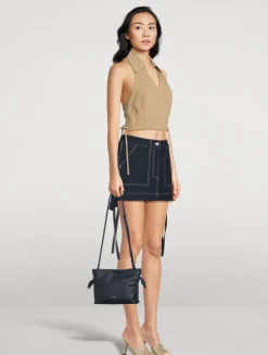 Mini Flamenco Leather Clutch