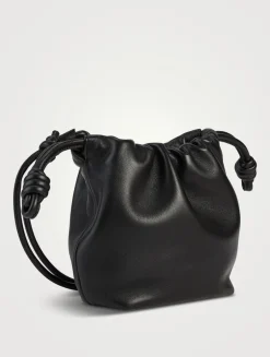 Mini Flamenco Leather Purse With Donut Chain