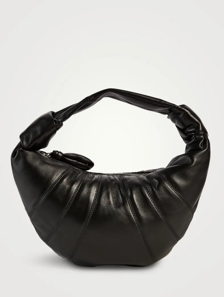 Mini Fortune Croissant Leather Shoulder Bag