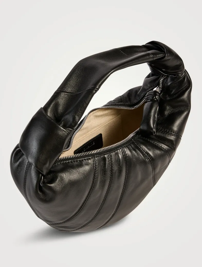 Mini Fortune Croissant Leather Shoulder Bag