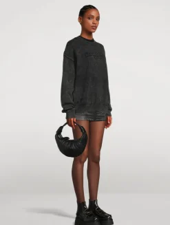 Mini Fortune Croissant Leather Shoulder Bag