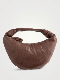 Mini Fortune Croissant Leather Shoulder Bag