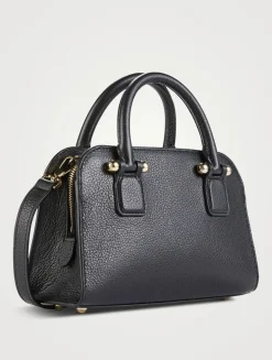 Mini Georgia Leather Crossbody Tote Bag