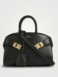 Mini Hug Leather Satchel