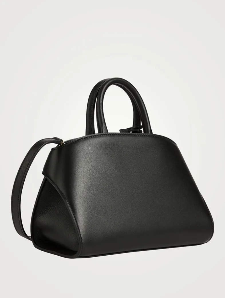 Mini Hug Leather Satchel