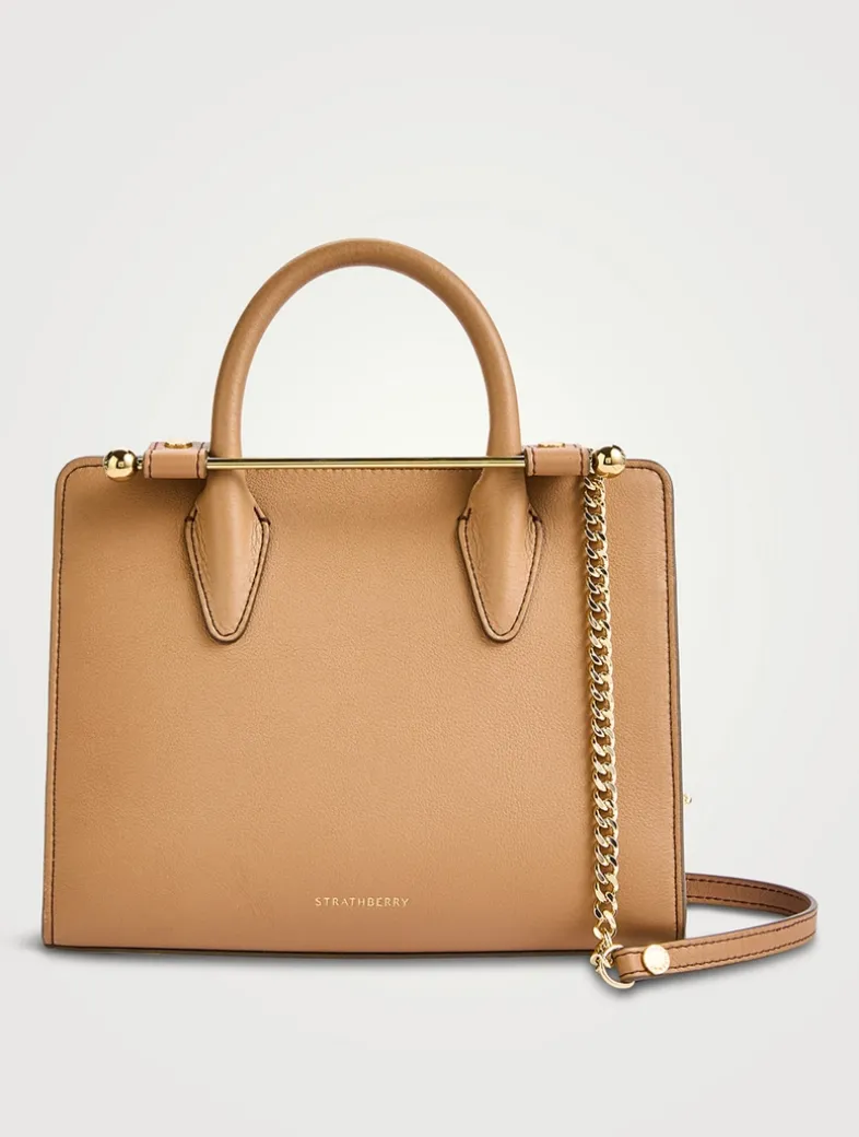 Mini Leather Tote Bag