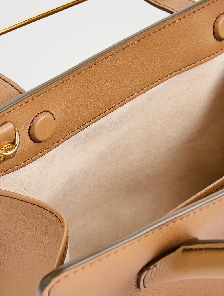 Mini Leather Tote Bag