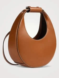 Mini Moon Leather Shoulder Bag