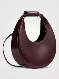 Mini Moon Leather Shoulder Bag