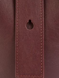 Mini Pebble Leather Bucket Bag