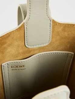 Mini Pebble Leather Bucket Bag