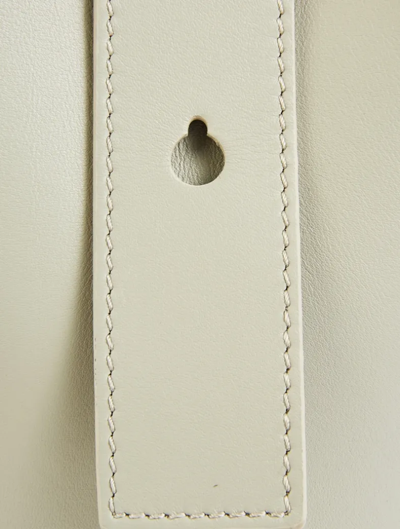 Mini Pebble Leather Bucket Bag