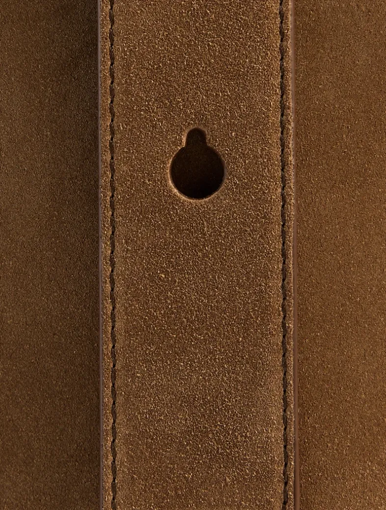 Mini Pebble Raffia-Trimmed Leather Bucket Bag