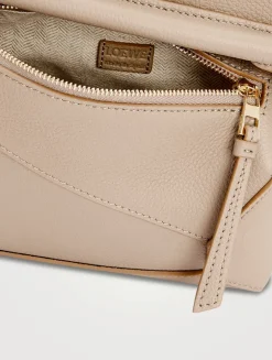 Mini Puzzle Edge Leather Bag