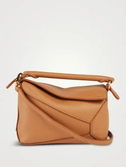 Mini Puzzle Edge Leather Bag