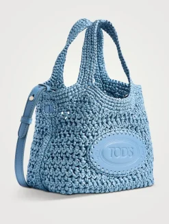 Mini Raffia Tote Bag