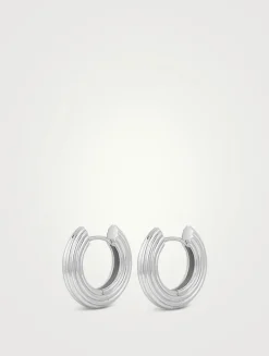 Mini Ridged Amalfi Hoop Earrings