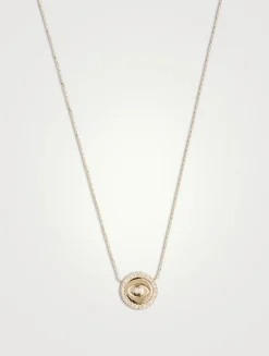 Mini Royale 14K Gold Evil Eye Necklace With Diamonds