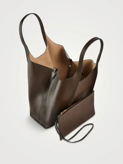 Mini T Timeless Leather Shoulder Bag
