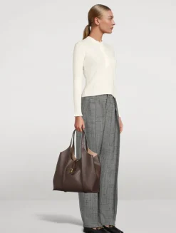 Mini T Timeless Leather Shoulder Bag