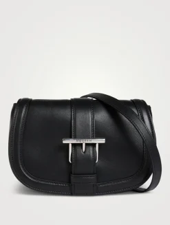 Mini T-Bar Leather Crossbody Bag