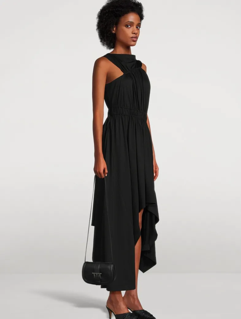 Mini T-Bar Leather Crossbody Bag