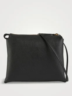 Mini Twin Leather Crossbody Bag
