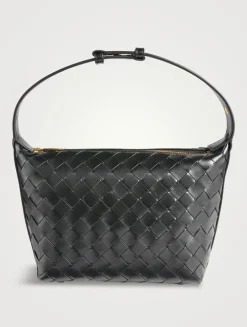 Mini Wallace Intrecciato Leather Shoulder Bag