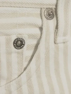 Miro Barrel-Leg Jeans In Stripe Print