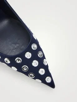 Miss Z Boum Boum Mirror Satin Pumps