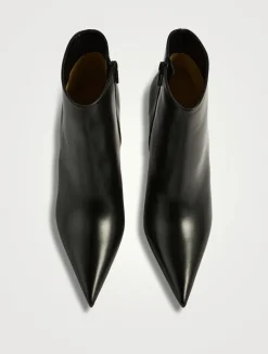 Miss Z Leather Ankle Boots