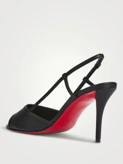 Miss Z Leather Slingback Sandals