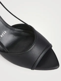 Miss Z Leather Slingback Sandals