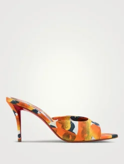 Miss Z Otis Printed Cotton Mules