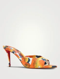 Miss Z Otis Printed Cotton Mules