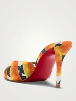 Miss Z Otis Printed Cotton Mules