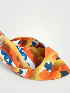 Miss Z Otis Printed Cotton Mules