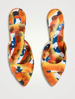 Miss Z Otis Printed Cotton Mules