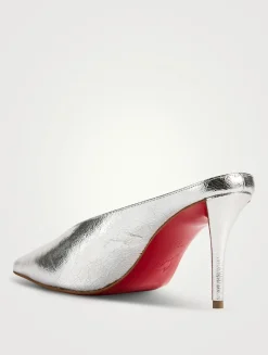 Miss Z Slimimule Metallic Leather Mules