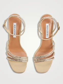 Mistica Embellished Grosgrain Sandals